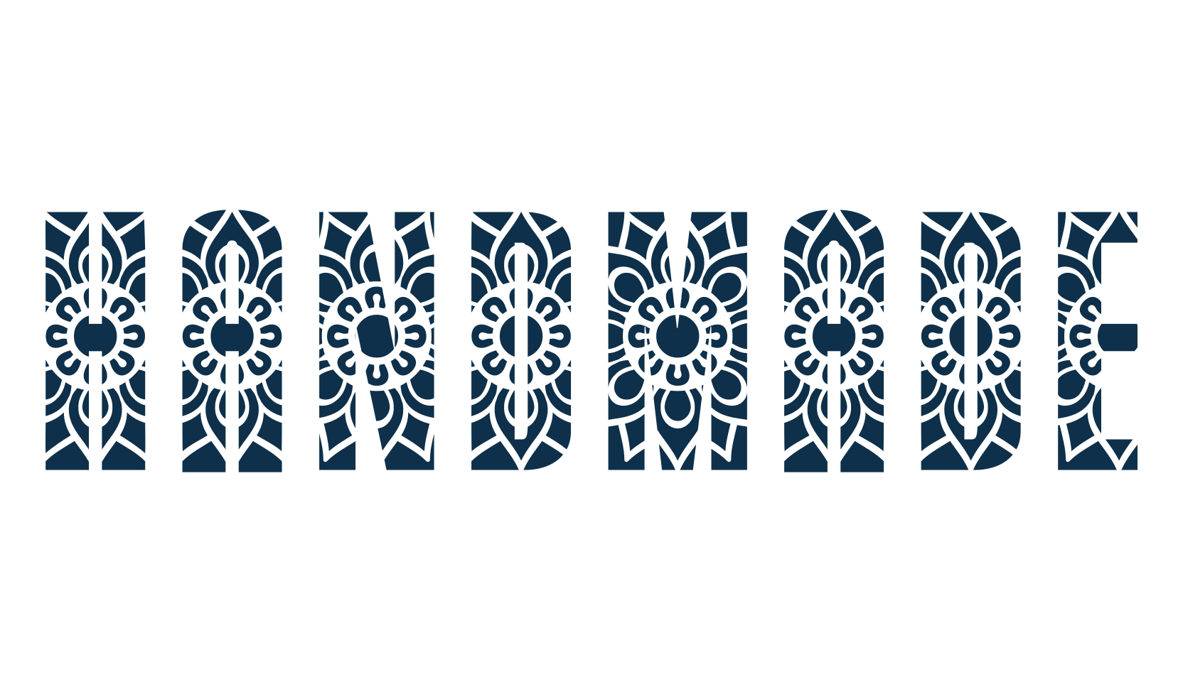 Handmade (handmade-11), fancy decorative font preview