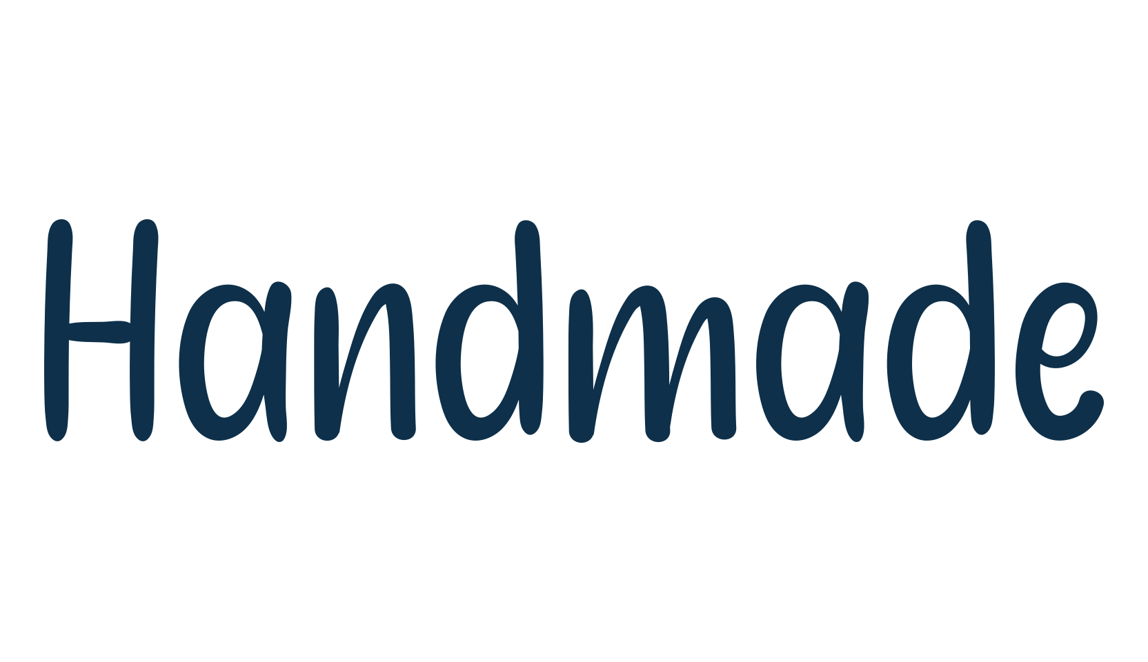 Handmade (handmade-17), handwriting font preview
