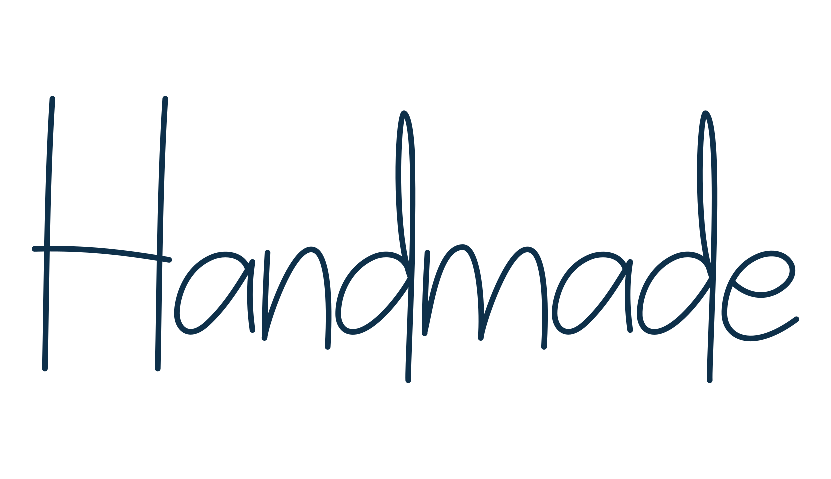 Handmade, handwriting font preview
