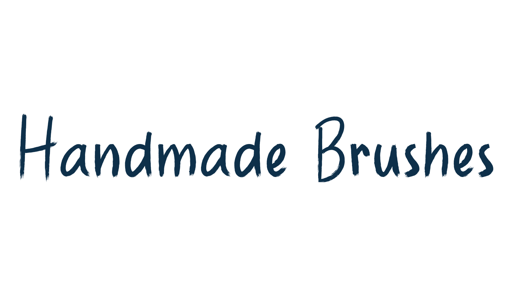 Handmade Brushes, brush font preview