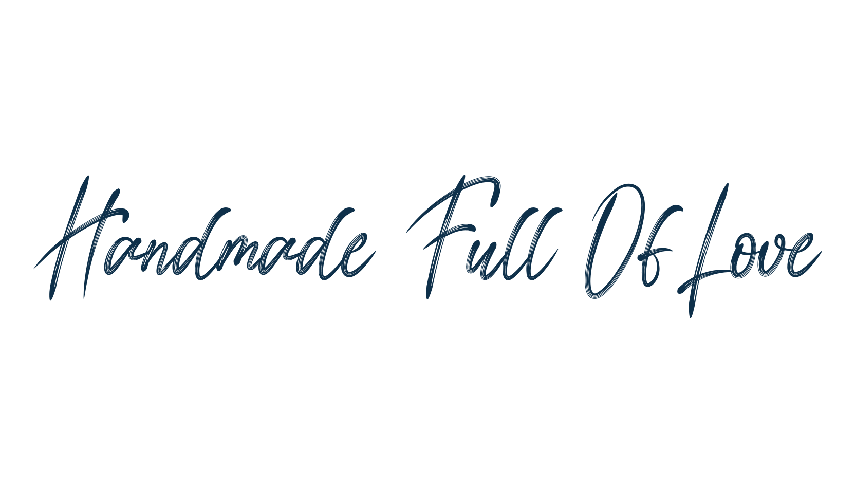 Handmade Full Of Love, script brush fancy decorative calligraphy font preview