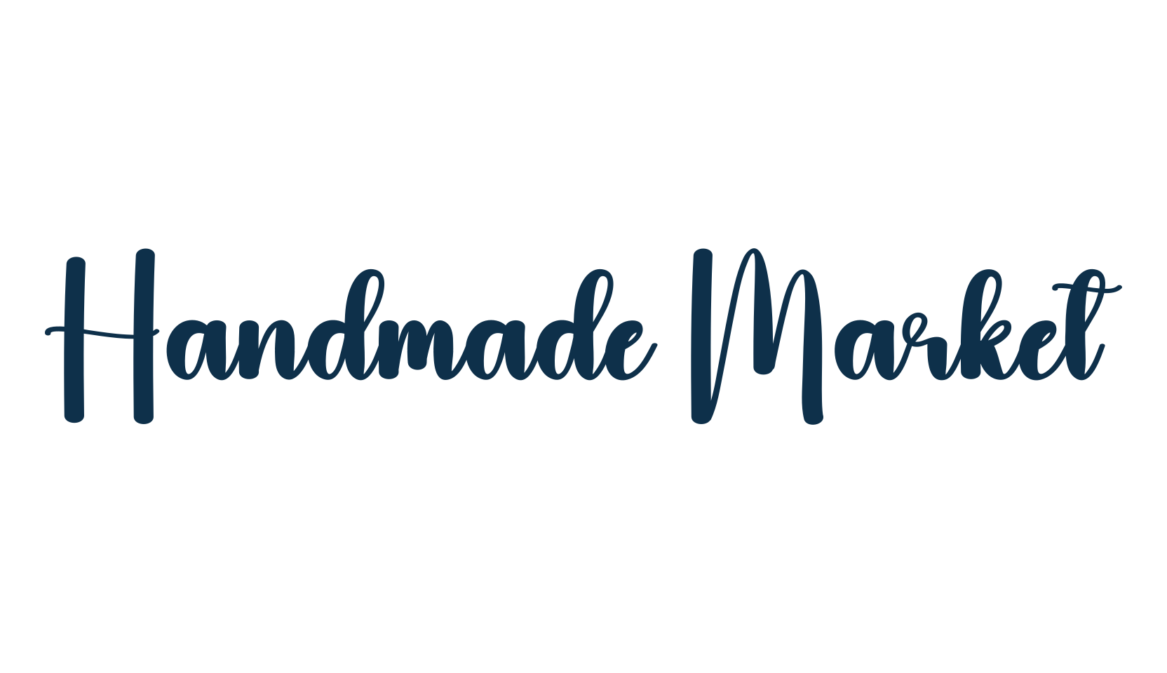 Handmade Market, fancy decorative font preview