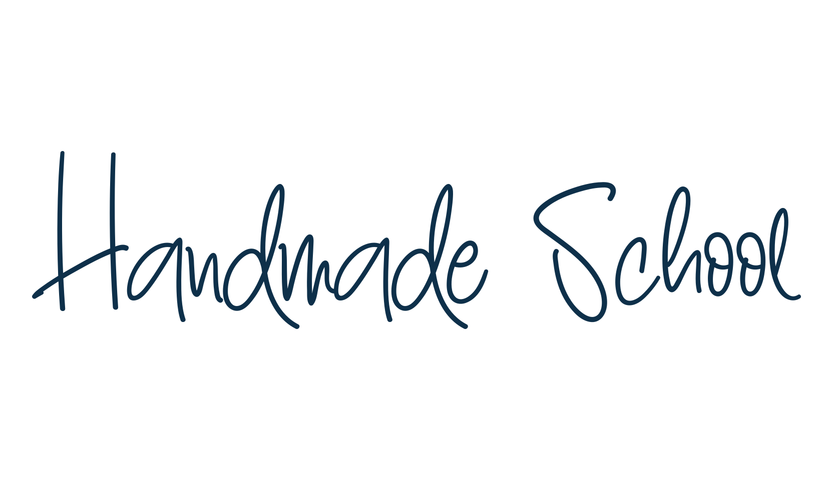 Handmade School, handwriting font preview