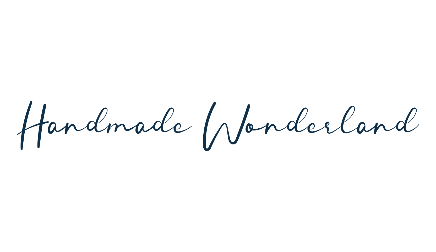 Handmade Wonderland, script handwritten fancy decorative calligraphy font preview