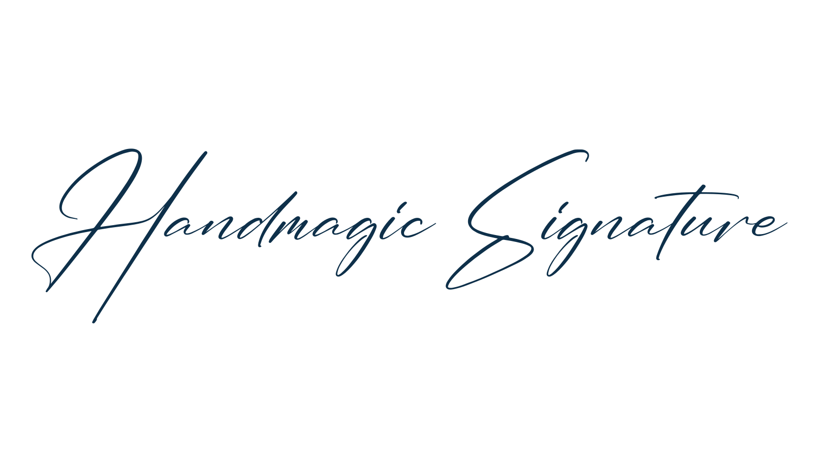 Handmagic Signature, script handwritten fancy decorative calligraphy font preview