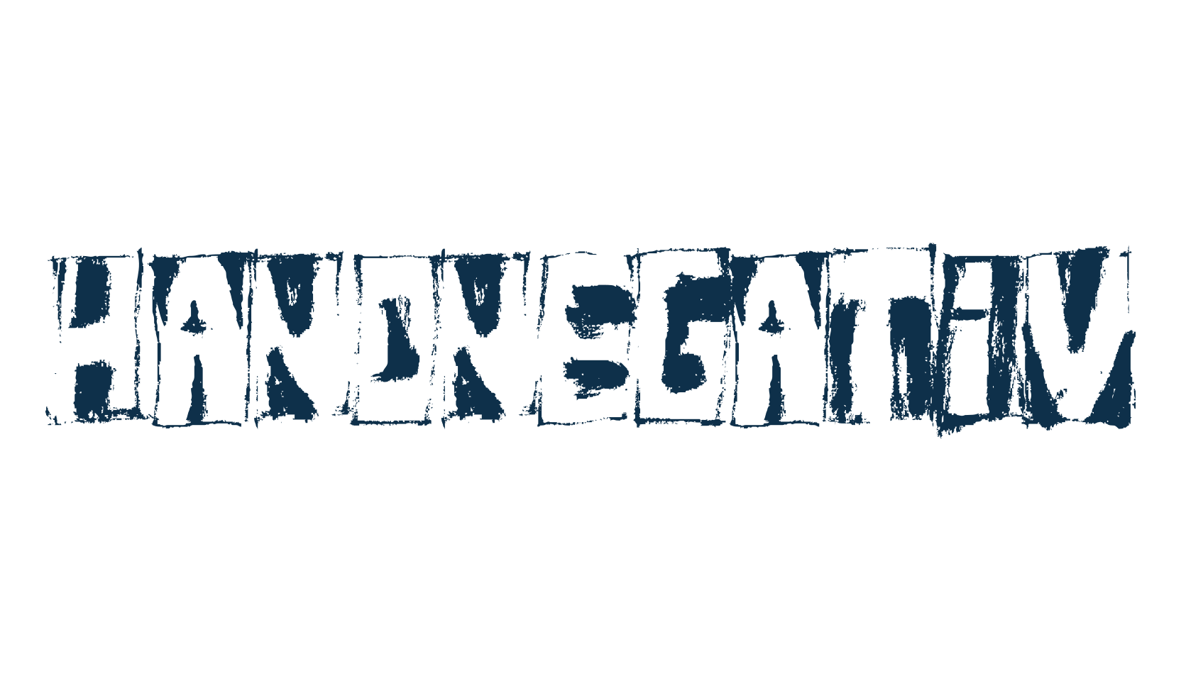 HandNegativ, destroy font preview