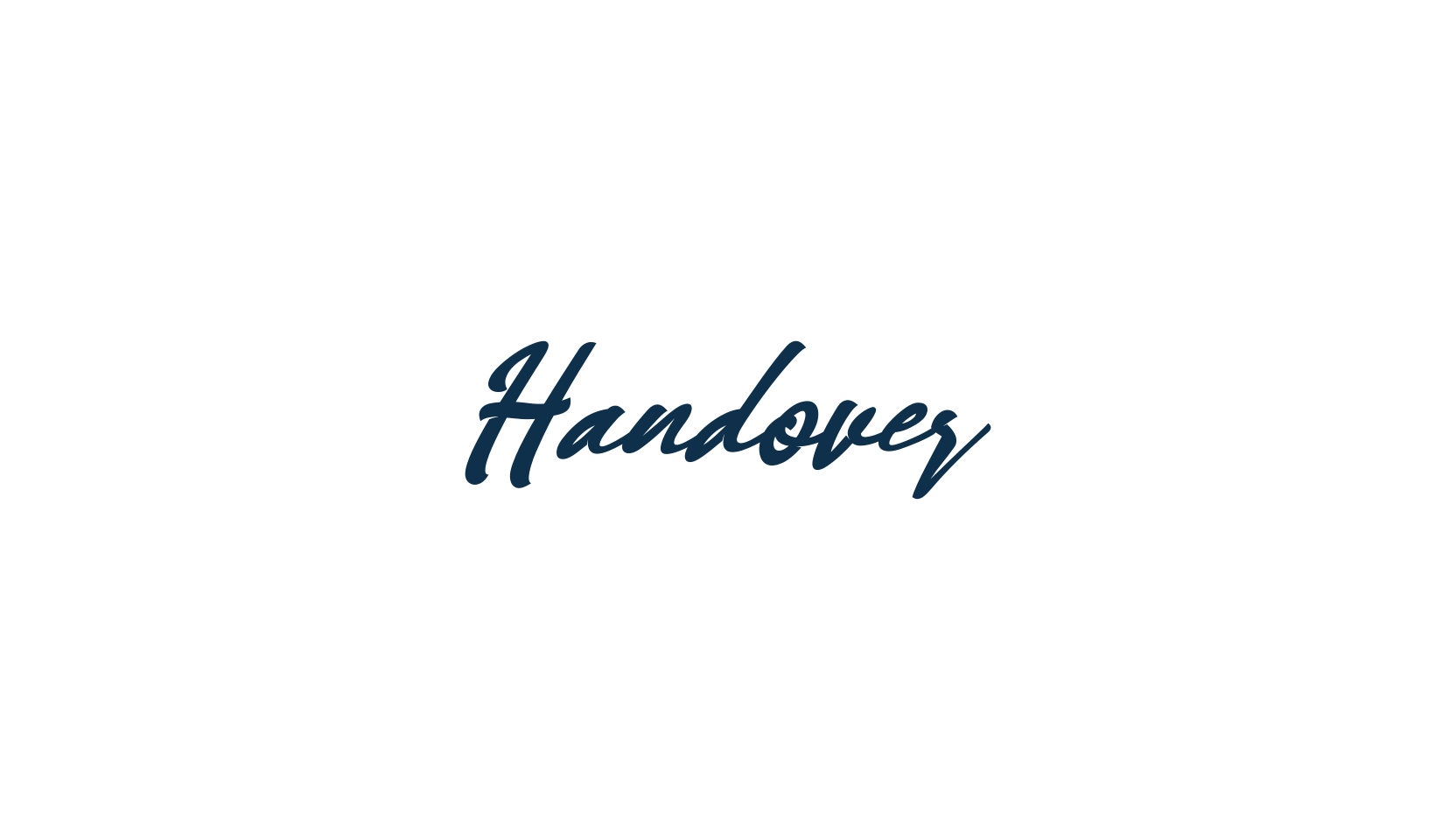 Handover, script handwritten fancy decorative calligraphy font preview