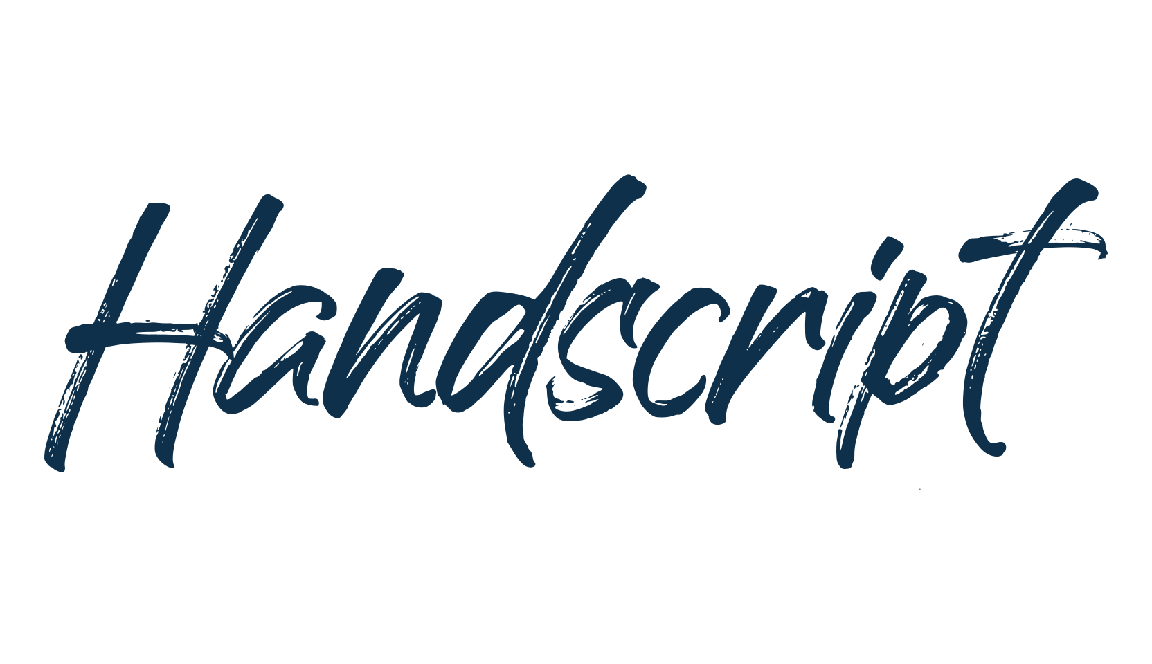Handscript, brush font preview