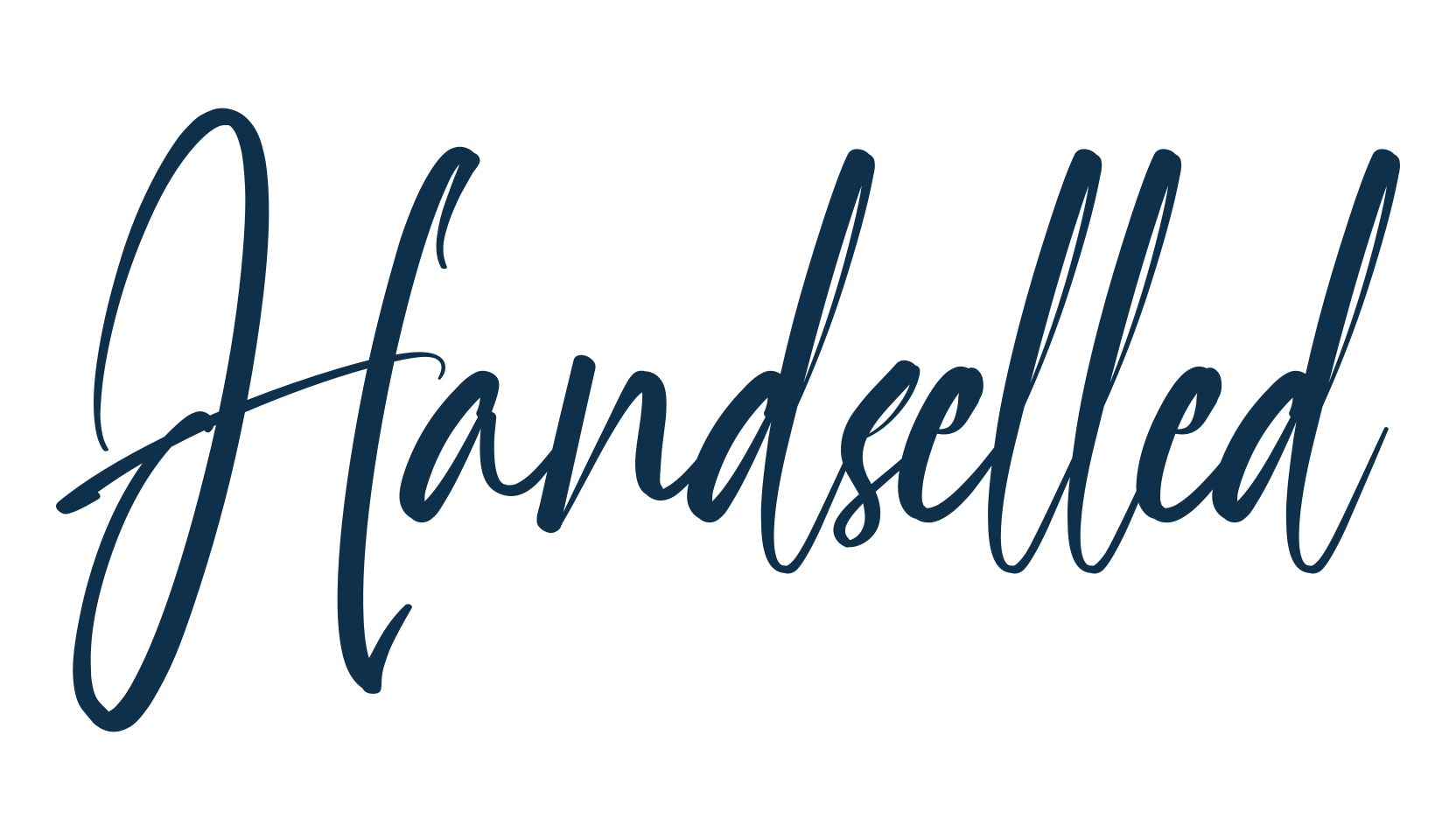 Handselled, brush font preview