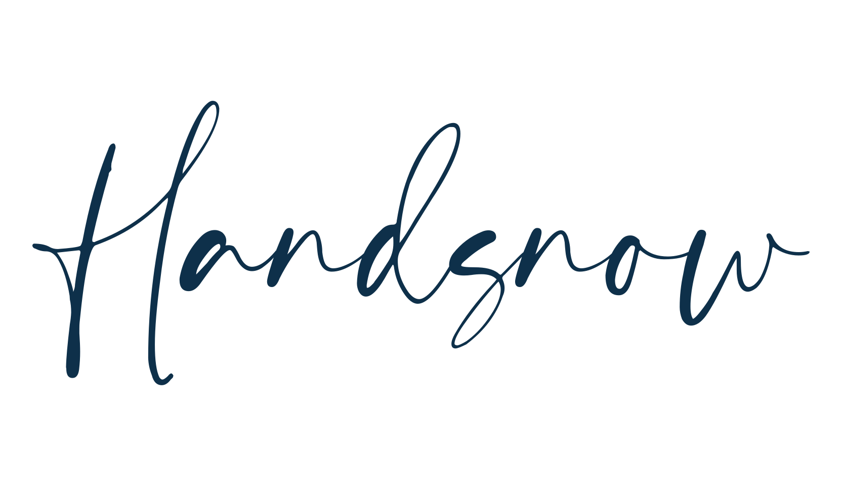 Handsnow, handwriting font preview