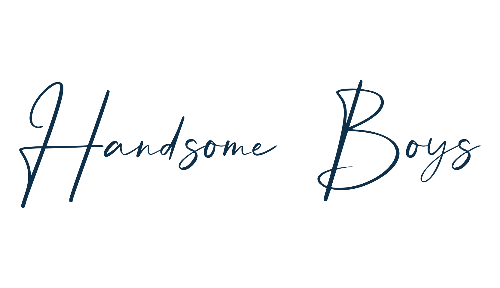 Handsome Boys, handwriting font preview