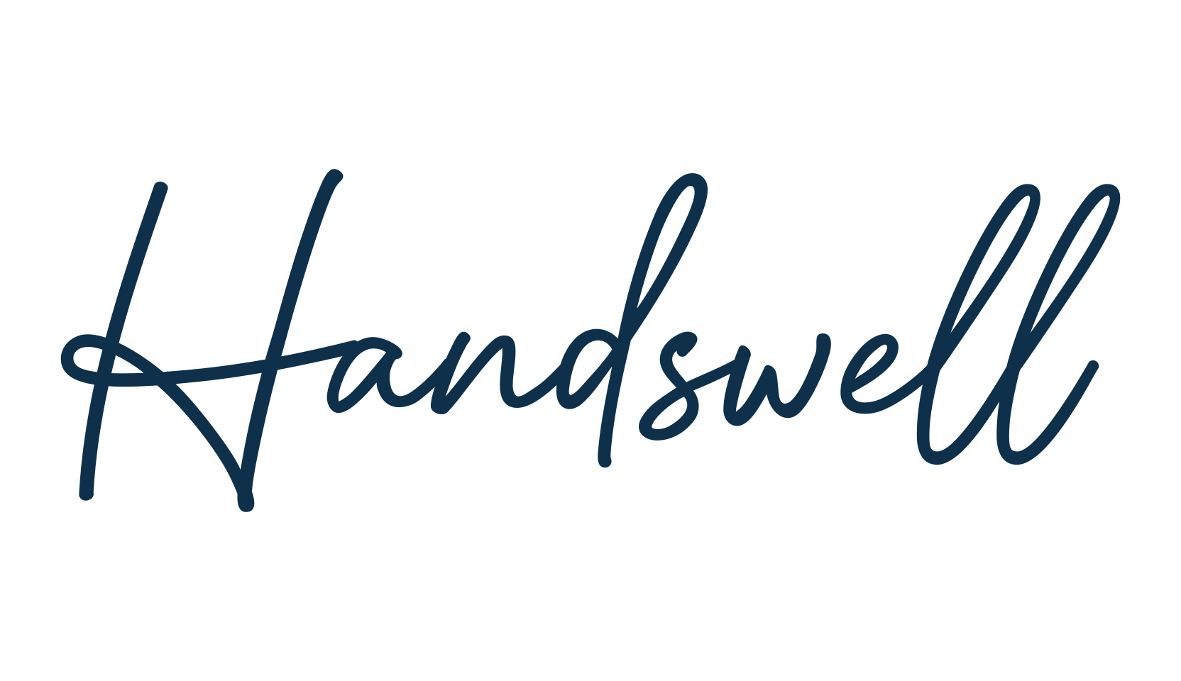 Handswell, script handwritten fancy decorative calligraphy font preview