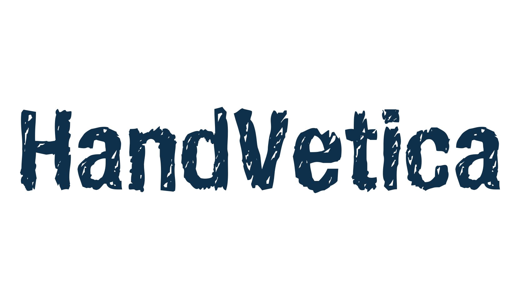 HandVetica (handvetica), trash font preview