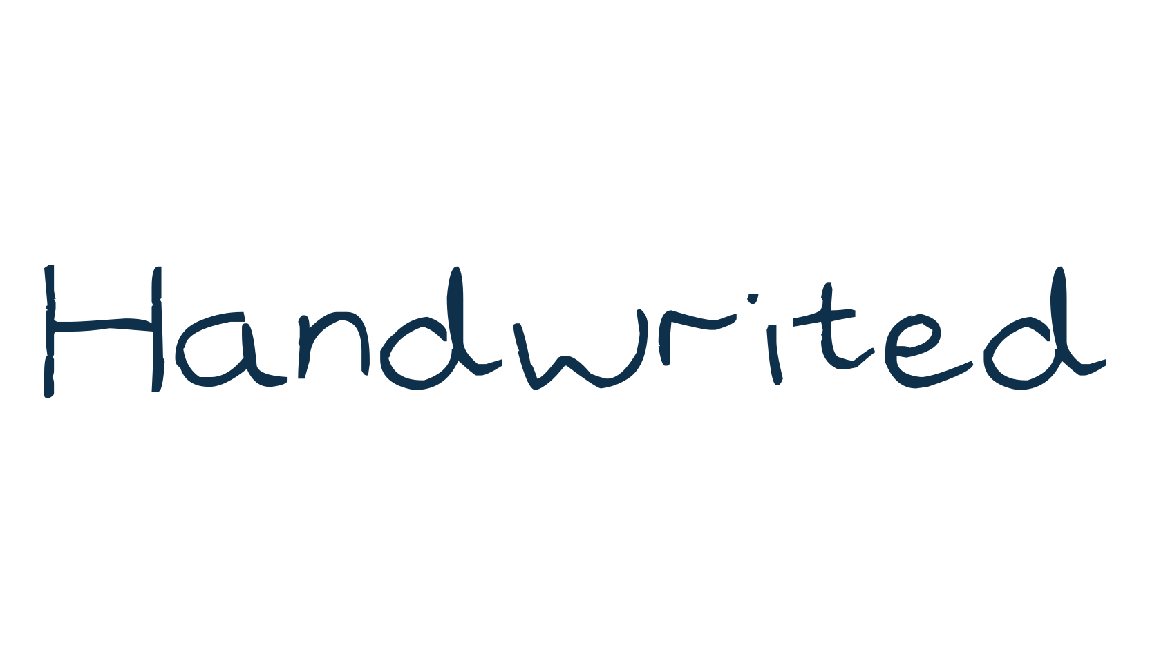 Handwrited, handwriting font preview