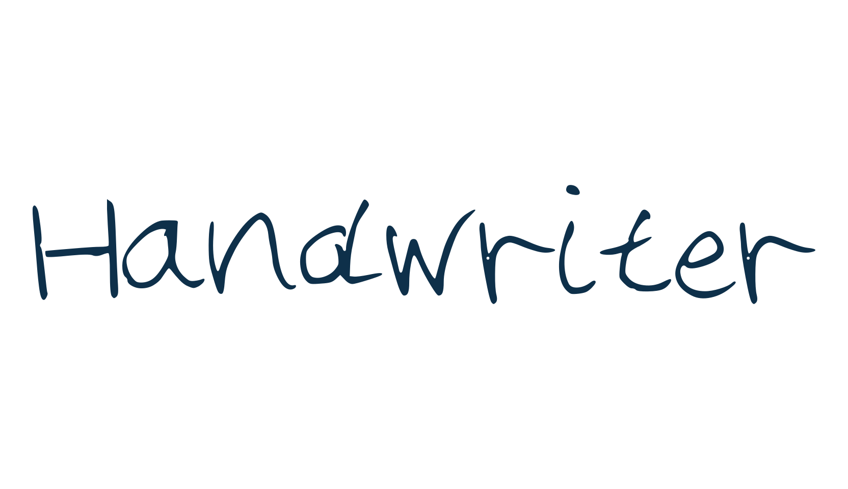 Handwriter, script handwritten fancy decorative calligraphy font preview