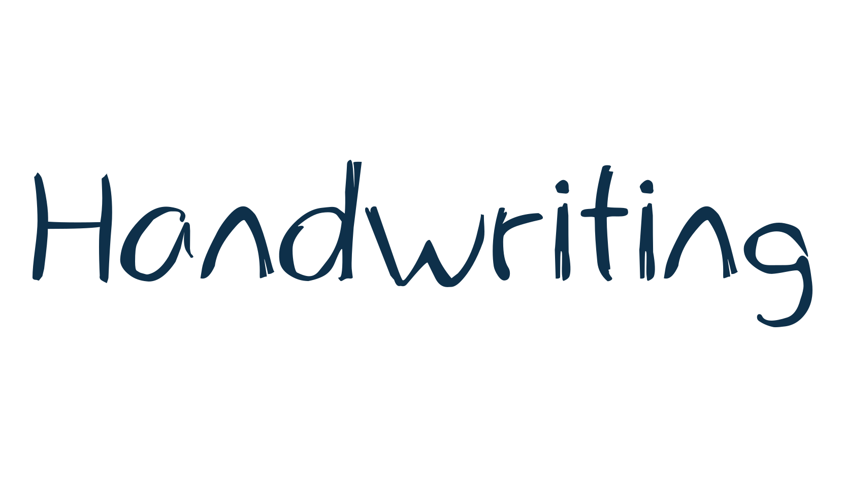 Handwriting (handwriting-17), brush font preview