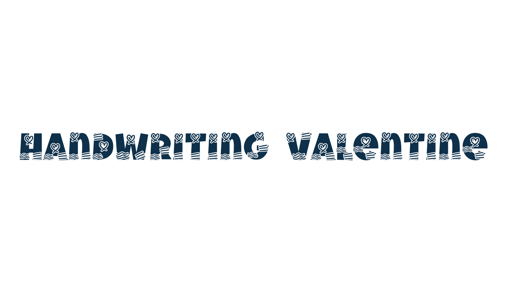 Handwriting Valentine, fancy decorative font preview