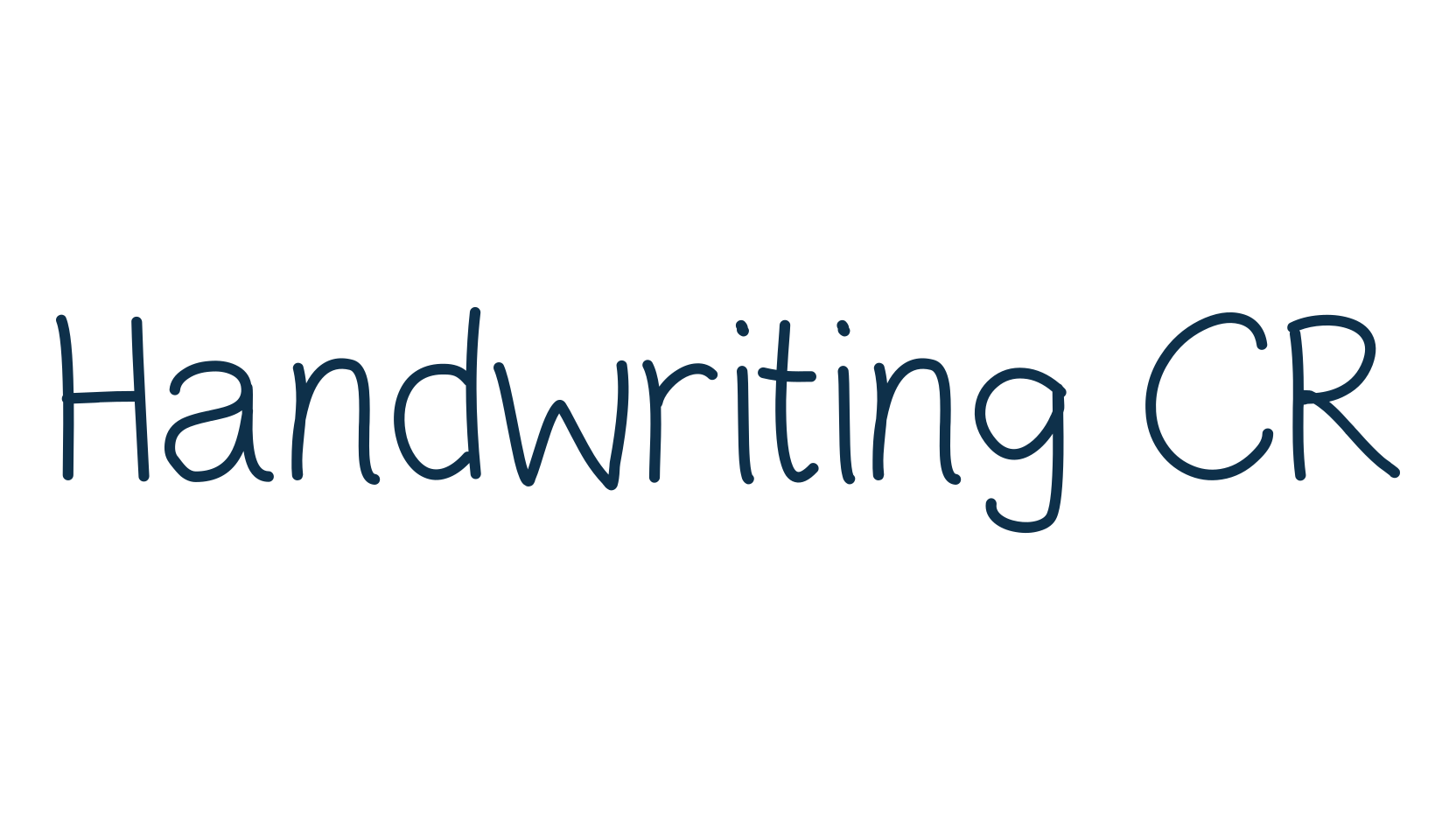 Handwriting CR, script handwritten fancy decorative calligraphy font preview