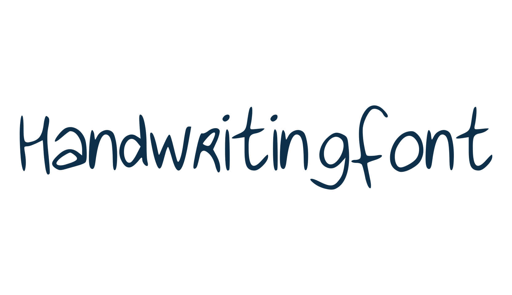 Handwritingfont, handwriting font preview
