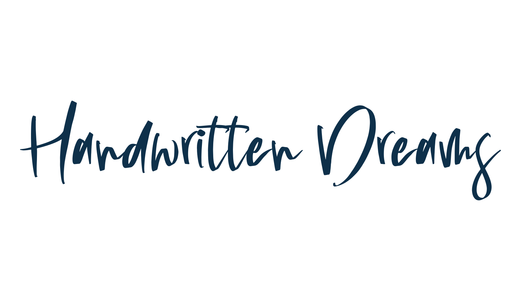 Handwritten Dreams, script handwritten fancy decorative calligraphy font preview