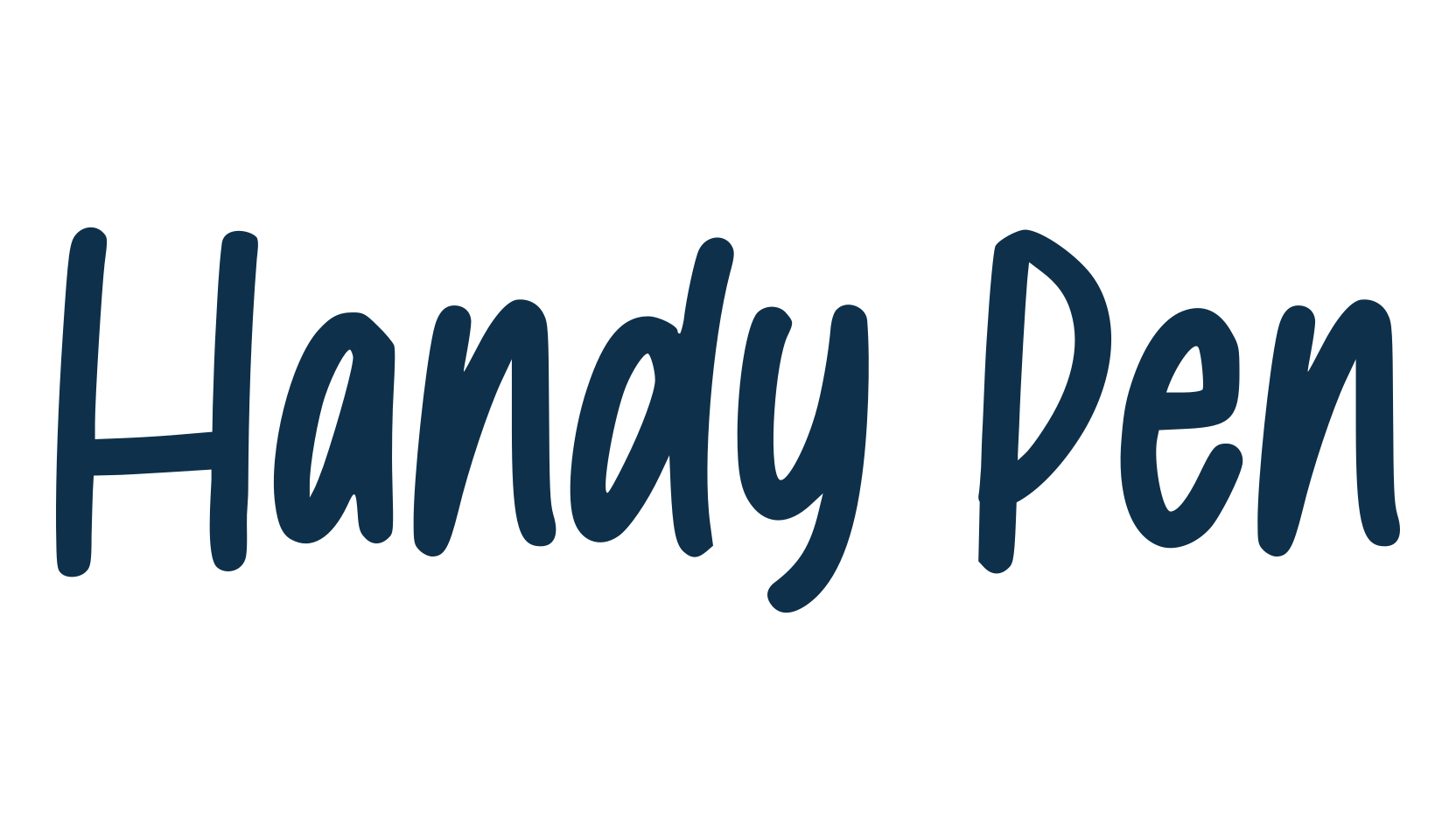 Handy Pen, handwriting font preview