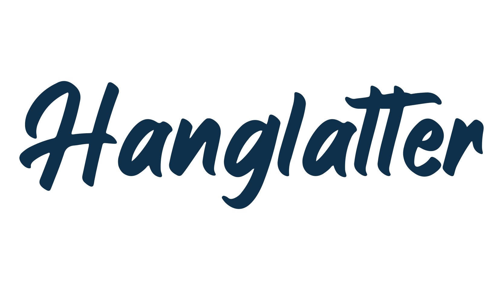 Hanglatter, calligraphy font preview