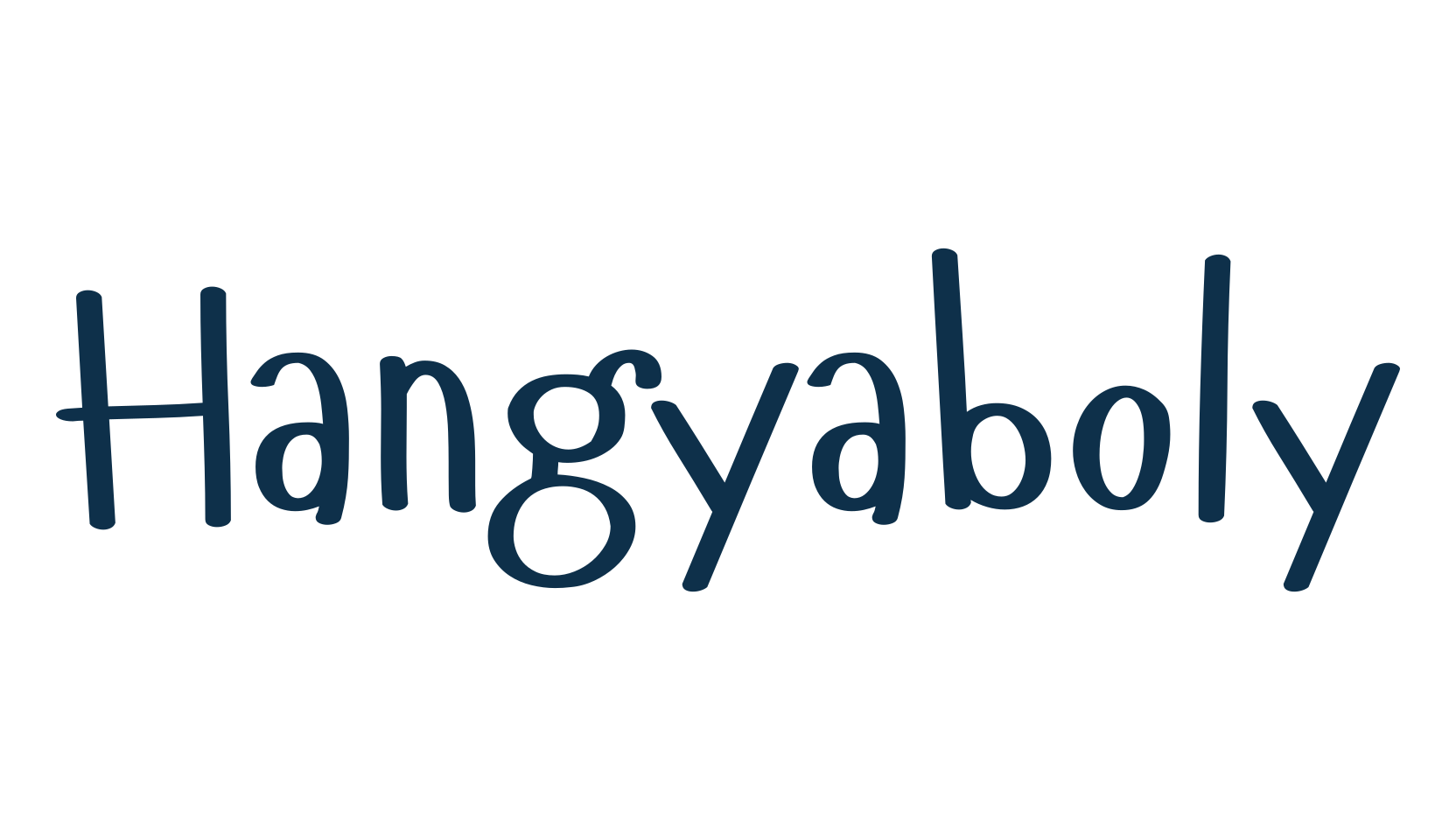 Hangyaboly, cartoon font preview