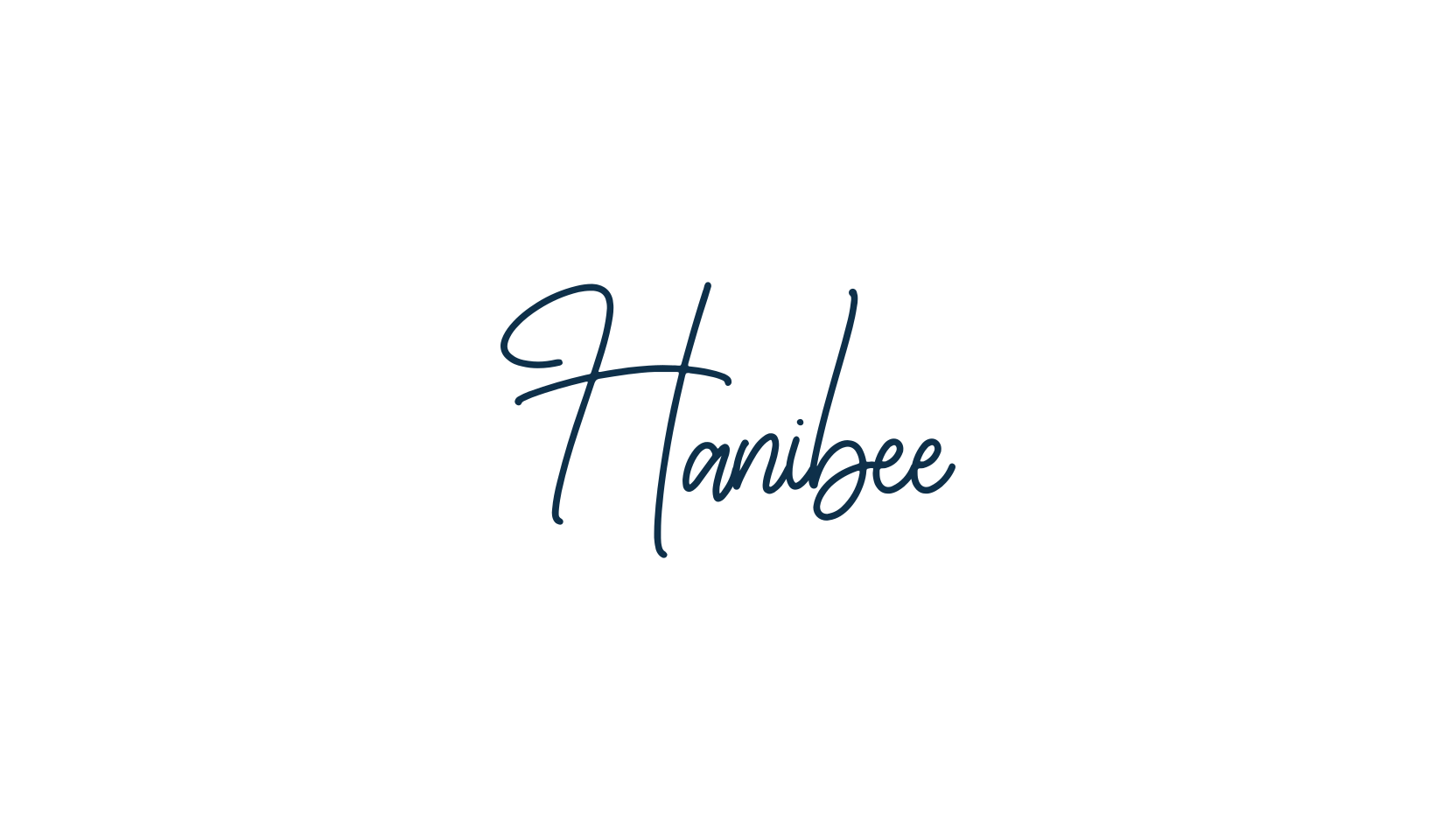 Hanibee, handwriting font preview