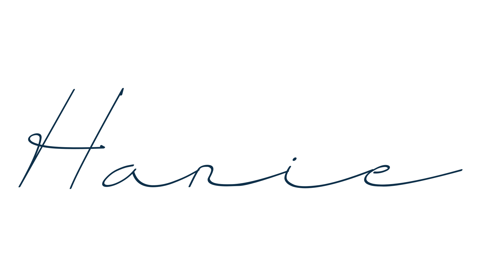 Hanie, script handwritten fancy decorative calligraphy font preview