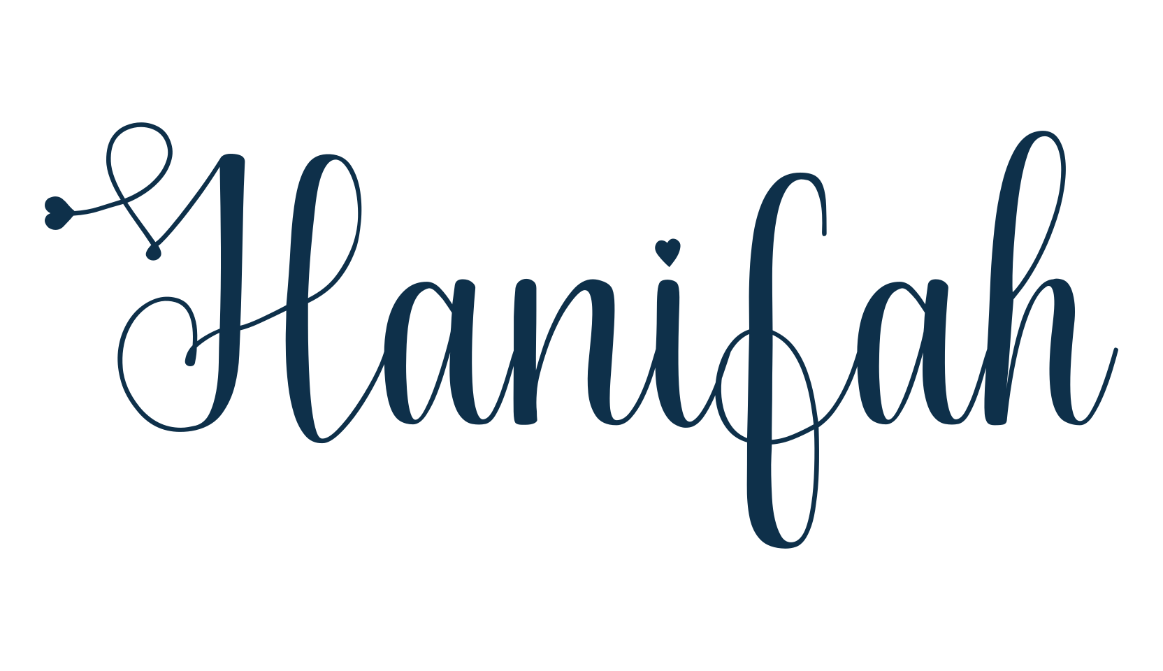 Hanifah, fancy decorative font preview