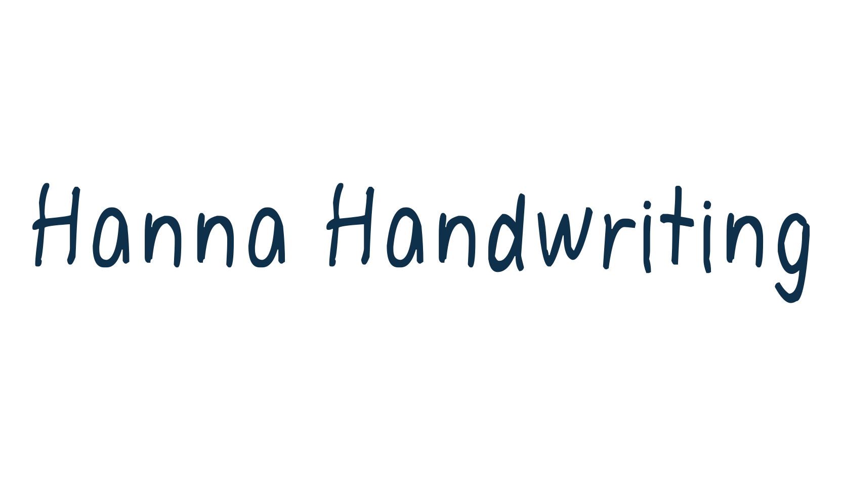 Hanna Handwriting, handwriting font preview