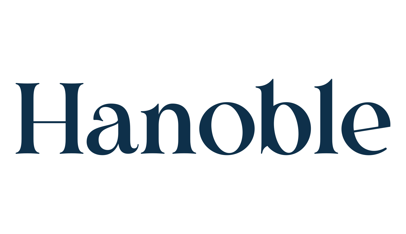 Hanoble, basic serif font preview