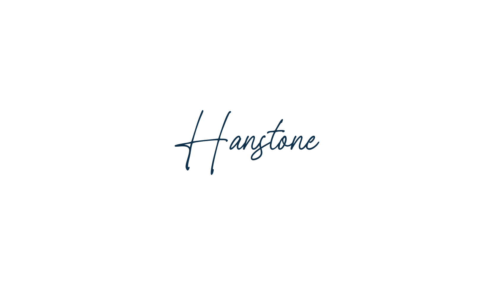 Hanstone, handwriting font preview