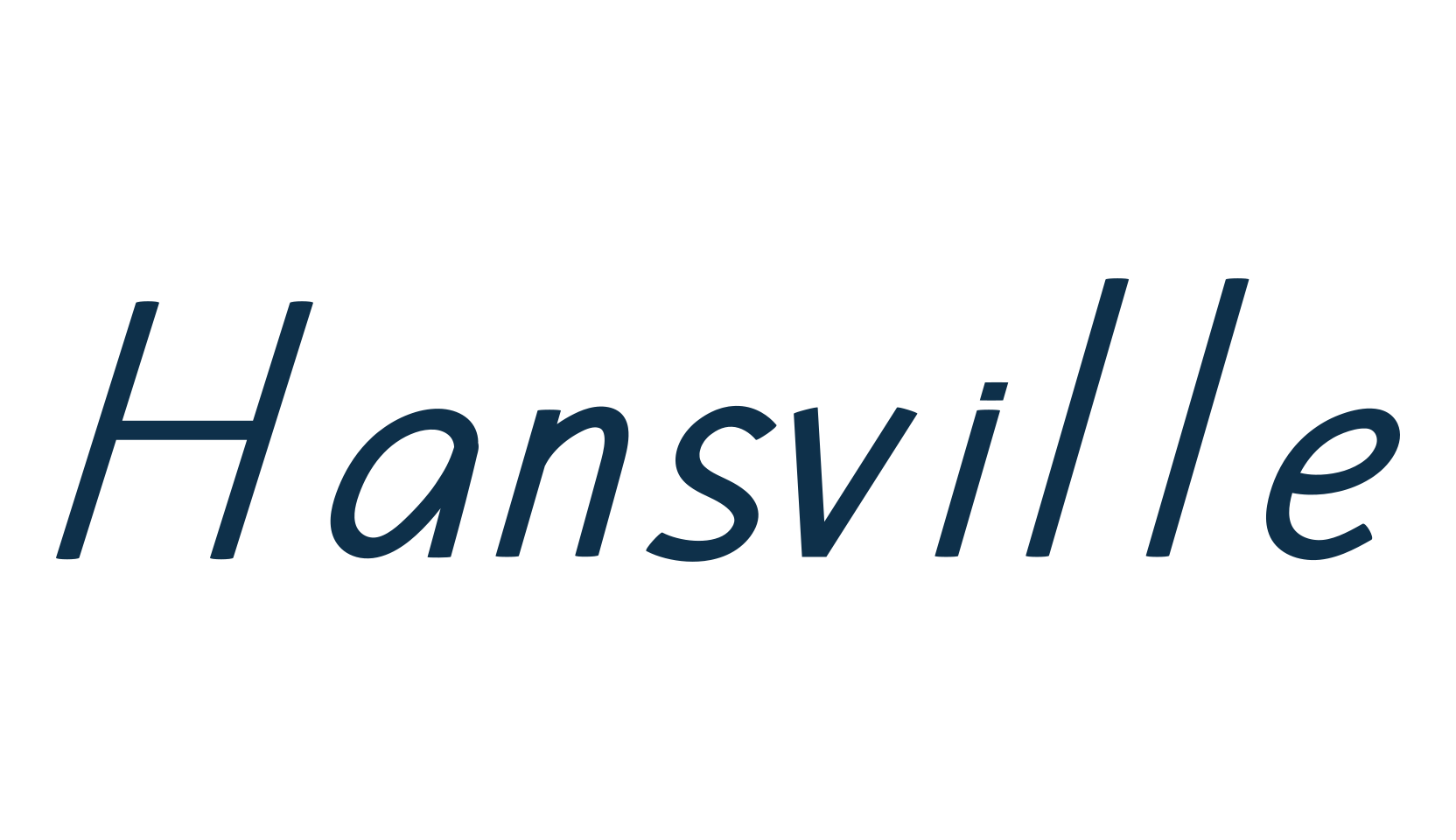 Hansville, sans serif font preview