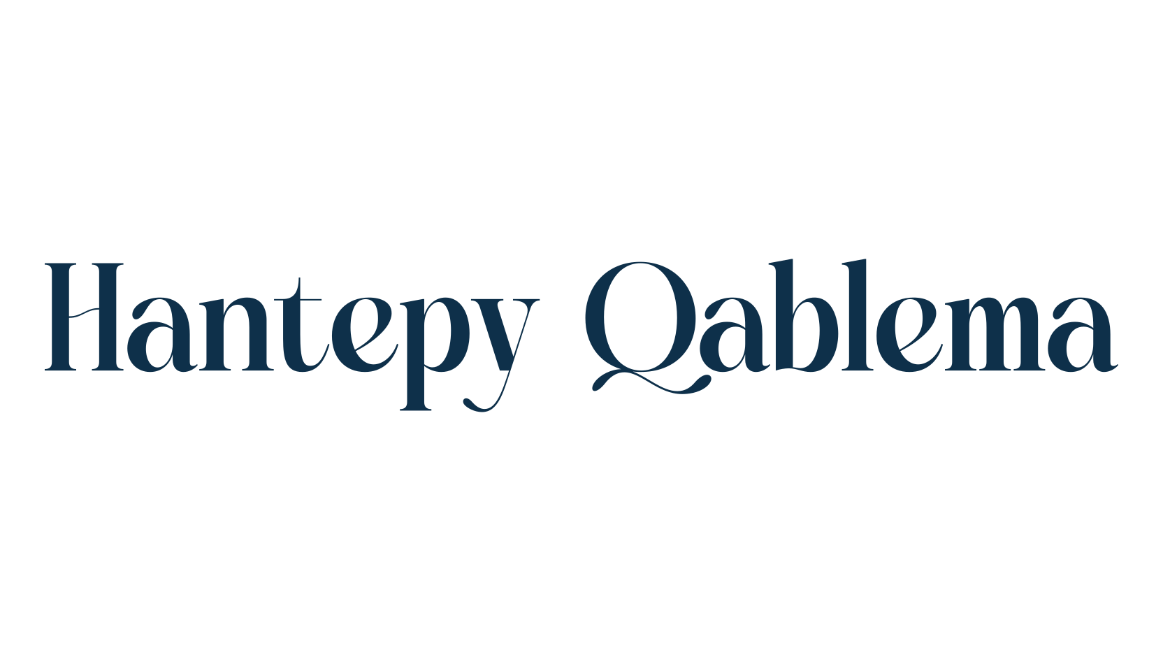 Hantepy Qablema, basic serif font preview