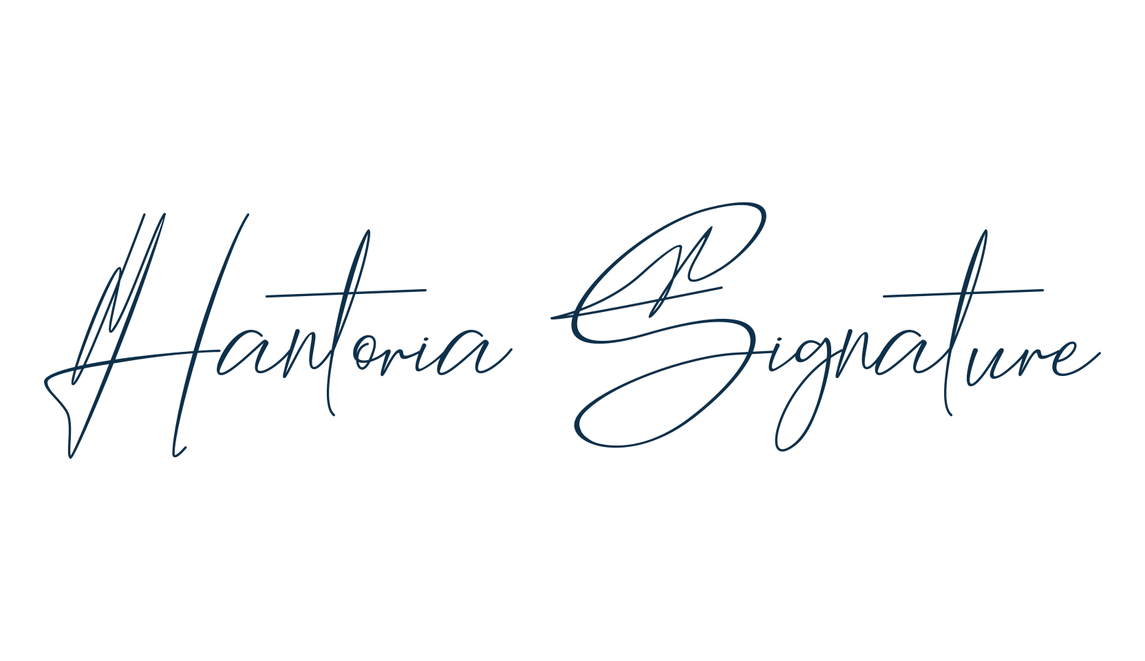 Hantoria Signature, handwriting font preview