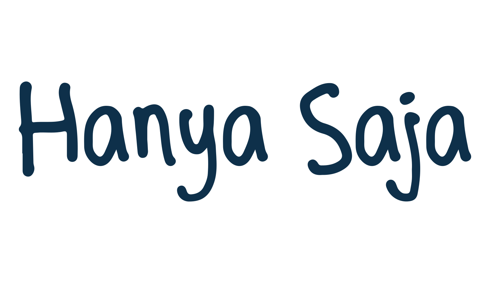 Hanya Saja, script handwritten fancy decorative calligraphy font preview