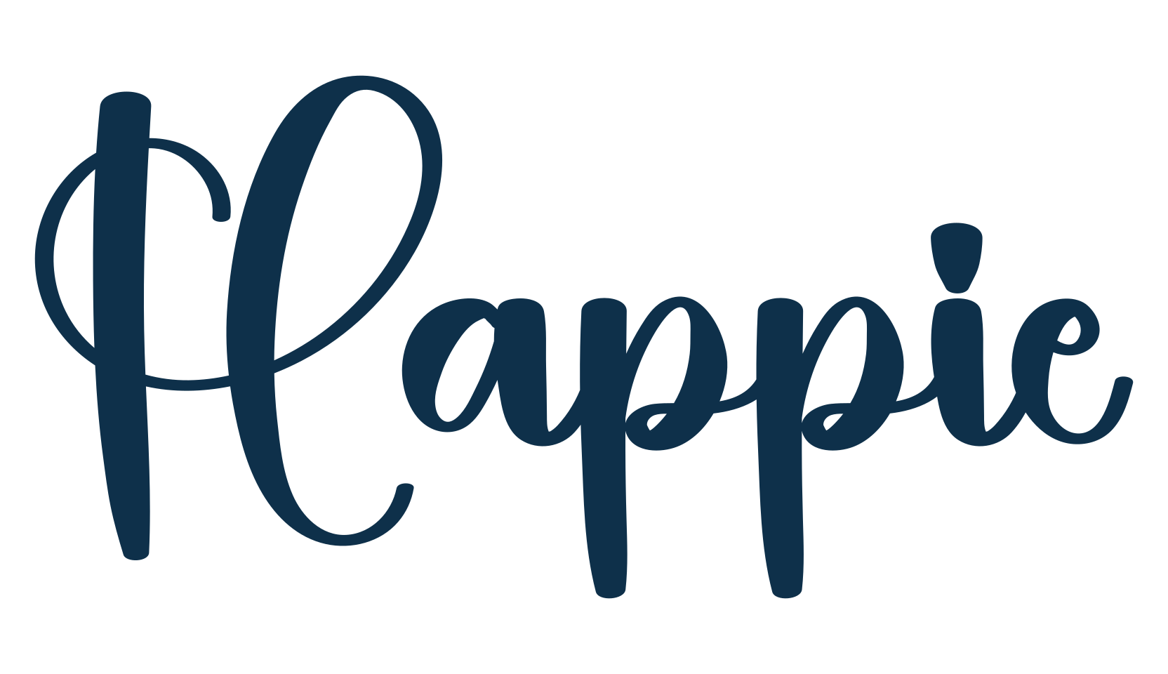 Happie, fancy decorative font preview