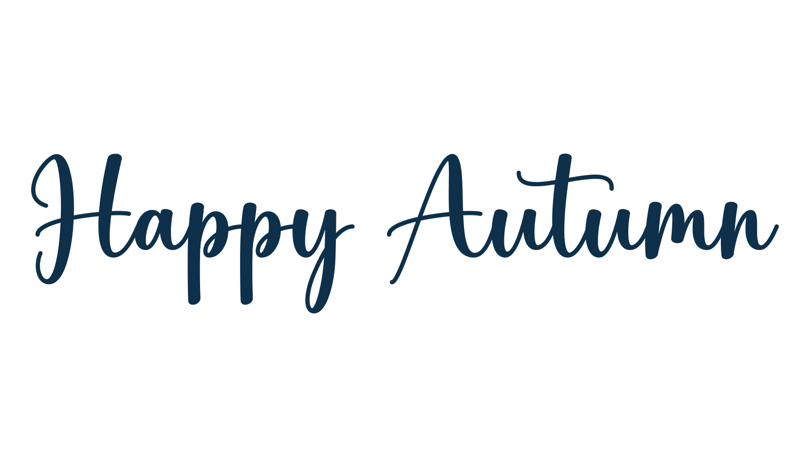 Happy Autumn, script handwritten fancy decorative calligraphy font preview
