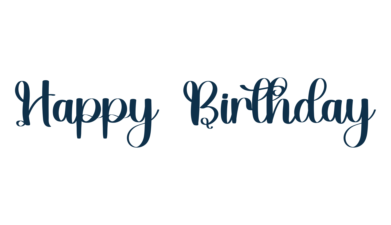 Happy Birthday (happy-birthday-17), fancy various decorative script calligraphy font preview