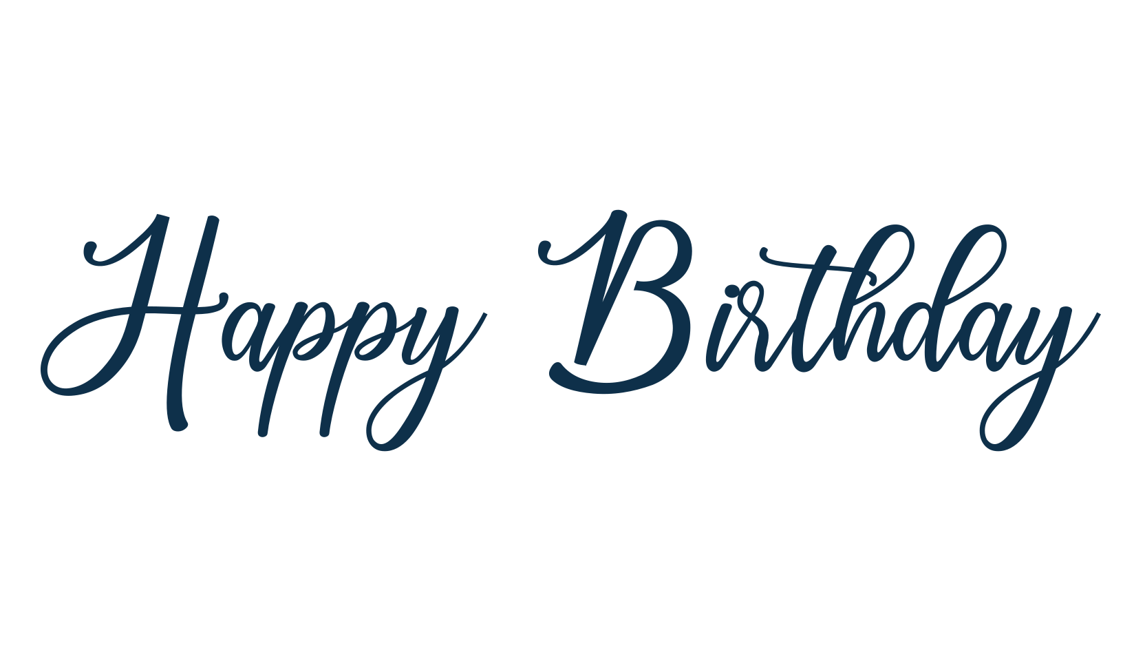 Happy Birthday (happy-birthday-4), calligraphy font preview