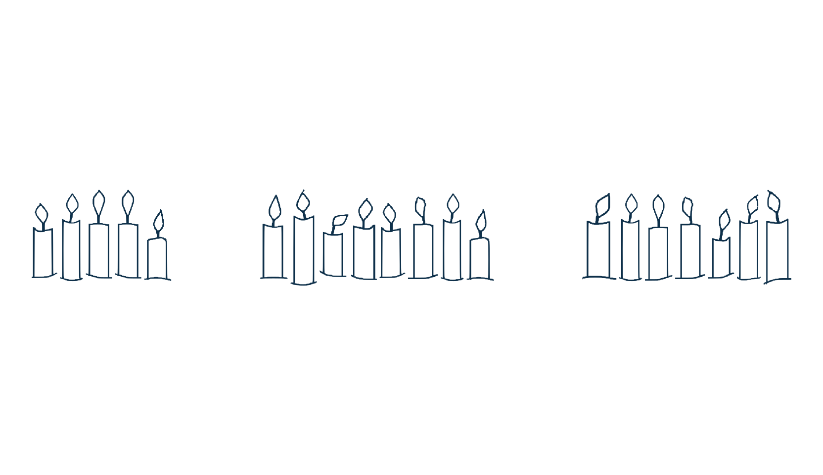 Happy Birthday Candles, fancy decorative font preview