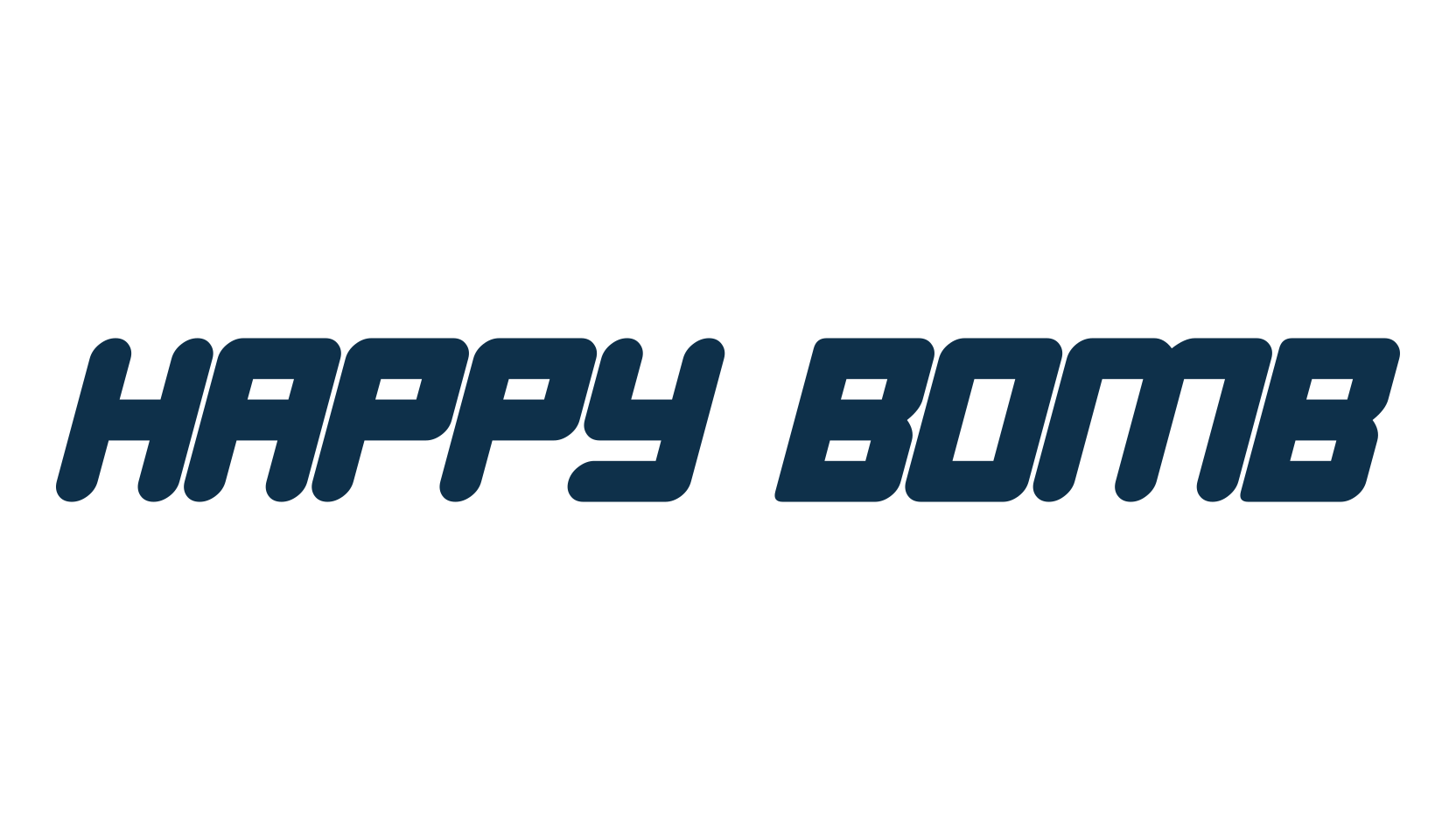 Happy Bomb, fancy various basic font preview
