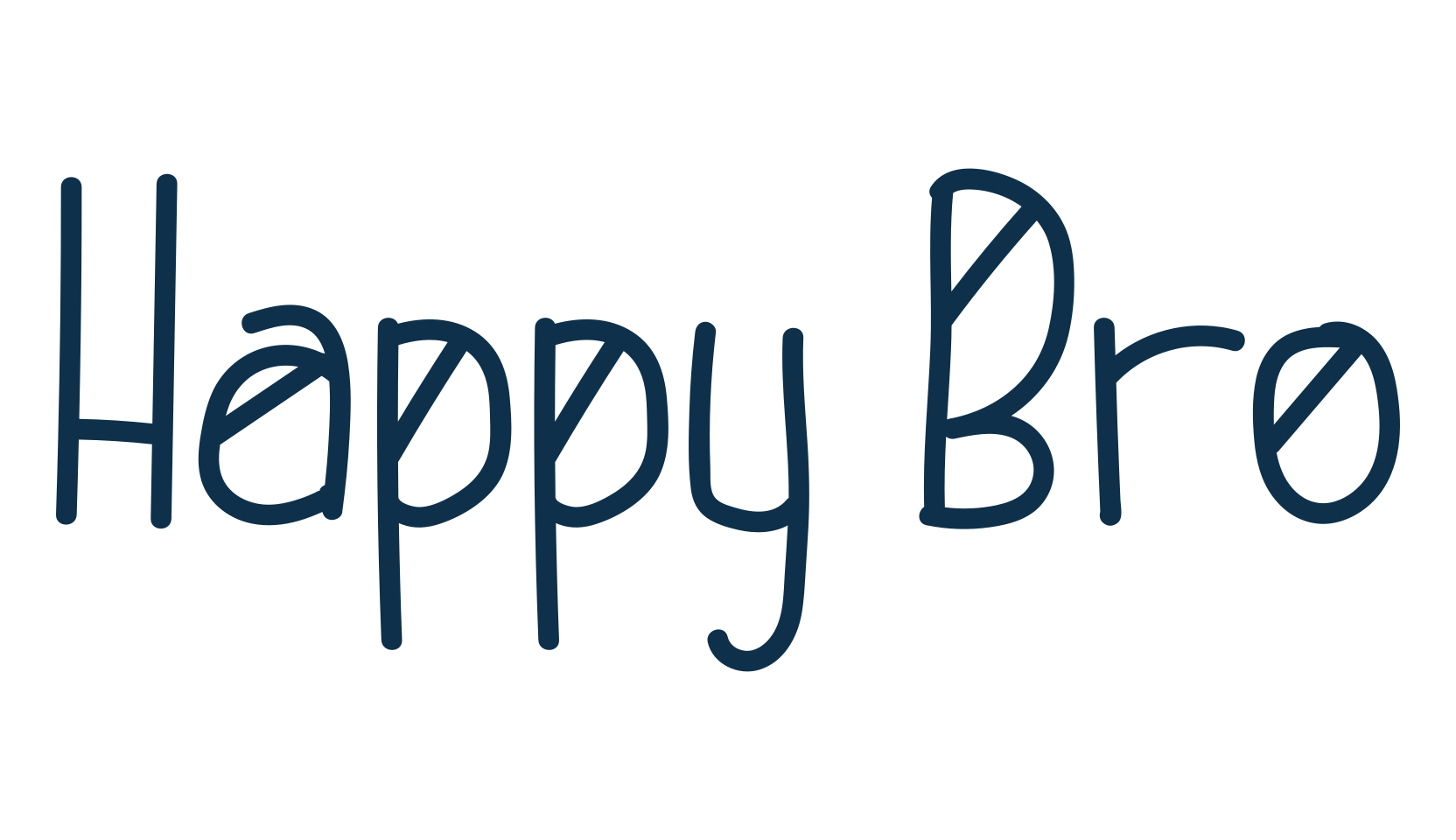 Happy Bro, display market font preview