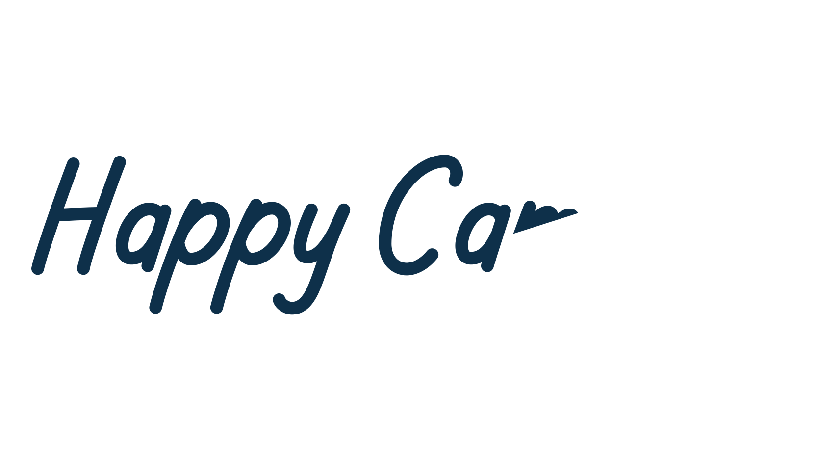 Happy Camping, handwriting font preview