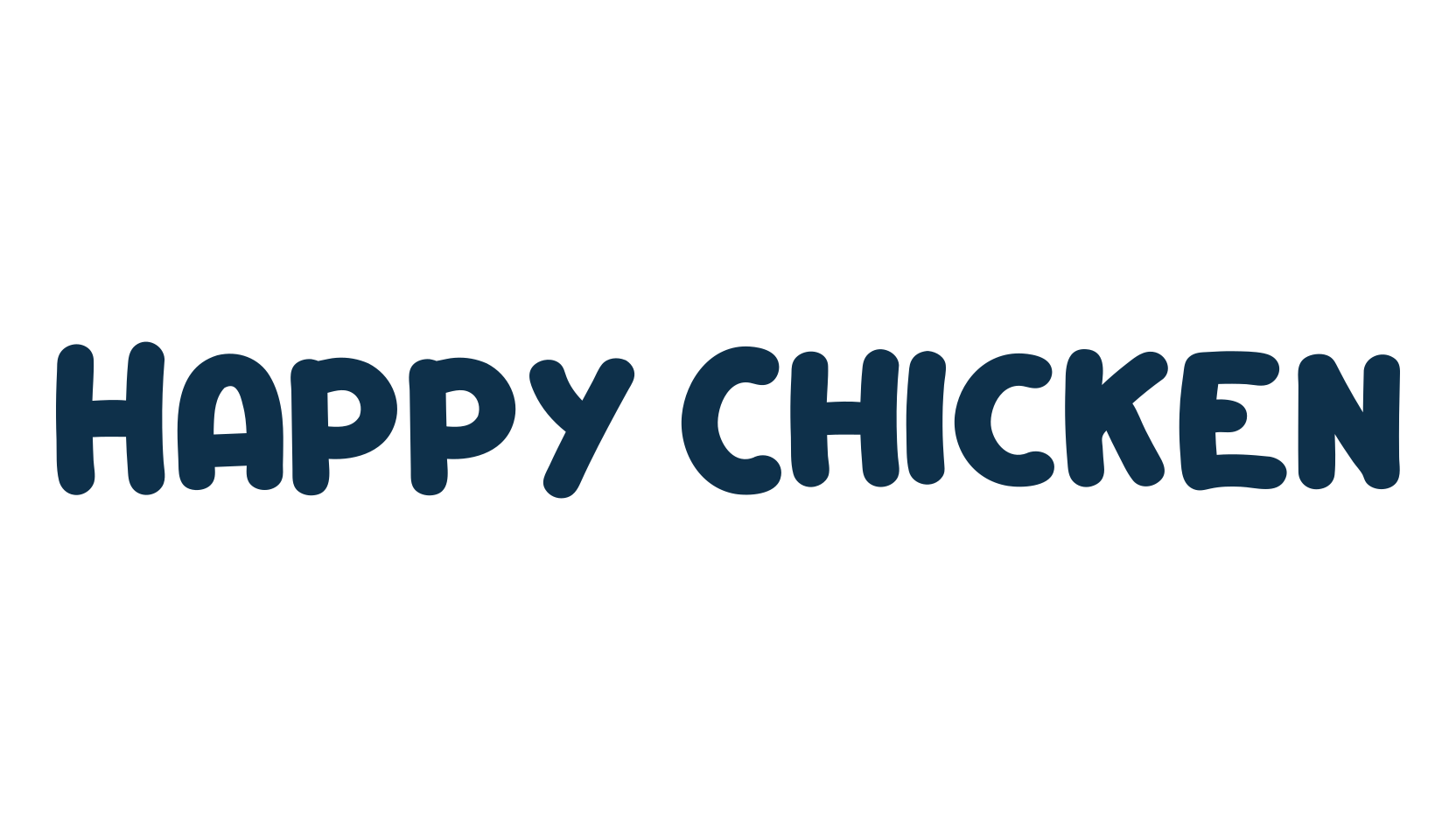 Happy Chicken, cartoon font preview