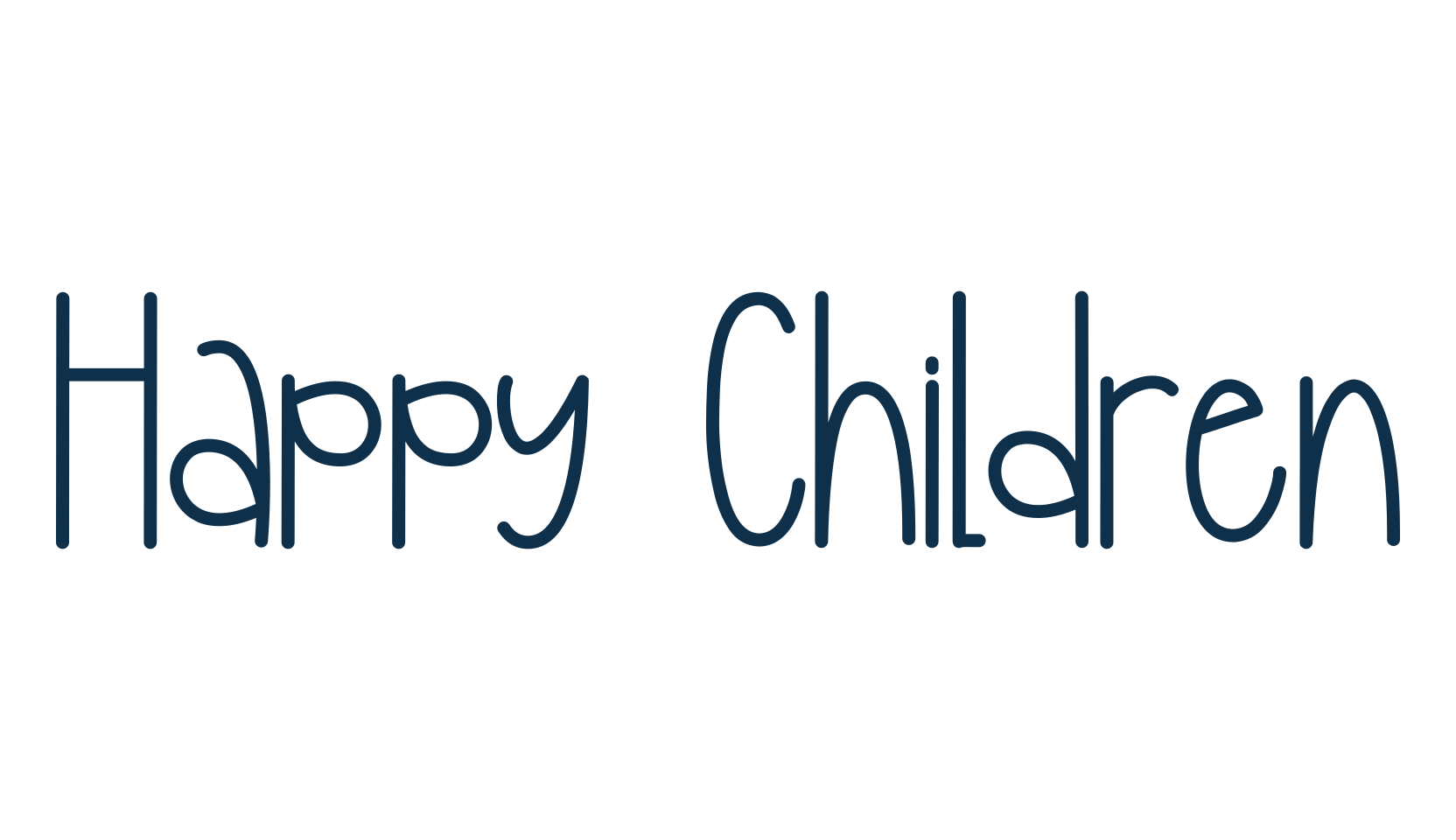 Happy Children, fancy various decorative font preview