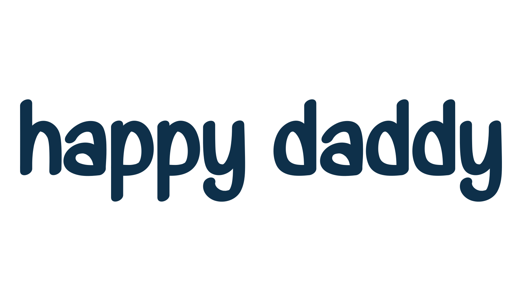 Happy Daddy, various font preview