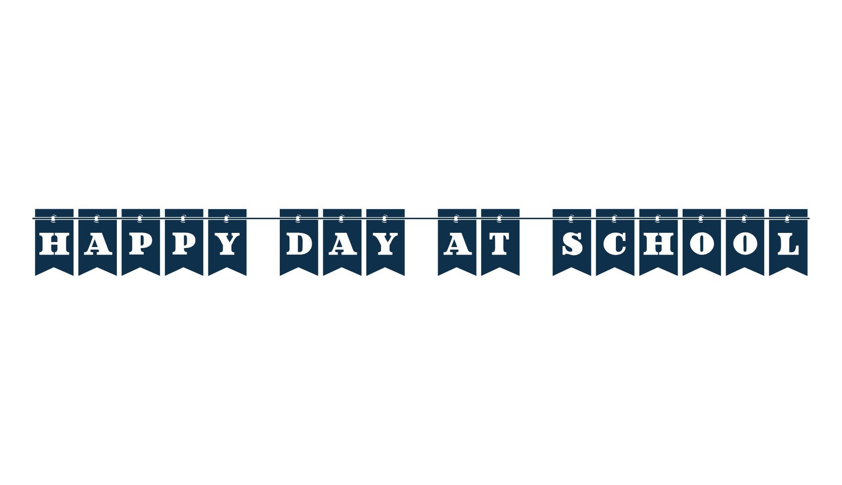 Happy Day at School, decorative font preview