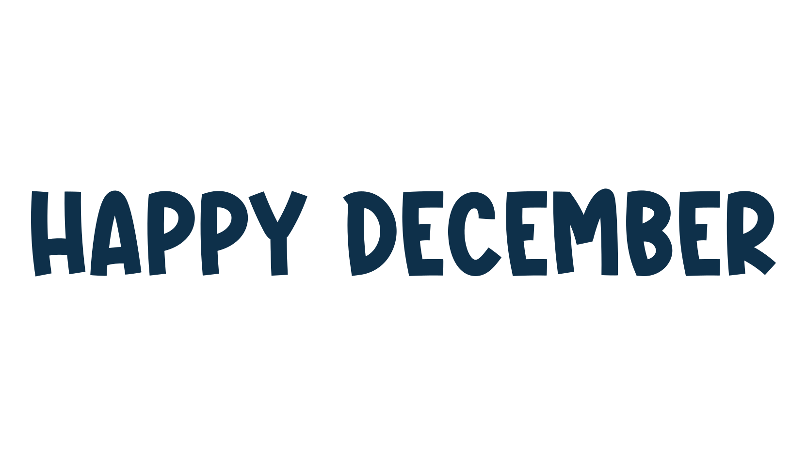 Happy December, various font preview